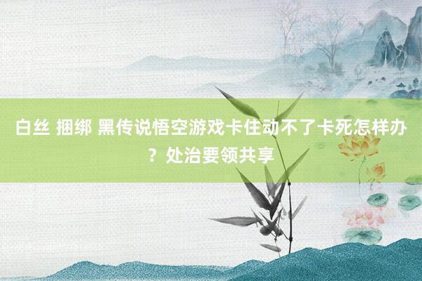 白丝 捆绑 黑传说悟空游戏卡住动不了卡死怎样办？处治要领共享